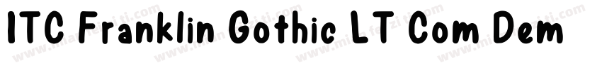 ITC Franklin Gothic LT Com Demi Con字体转换